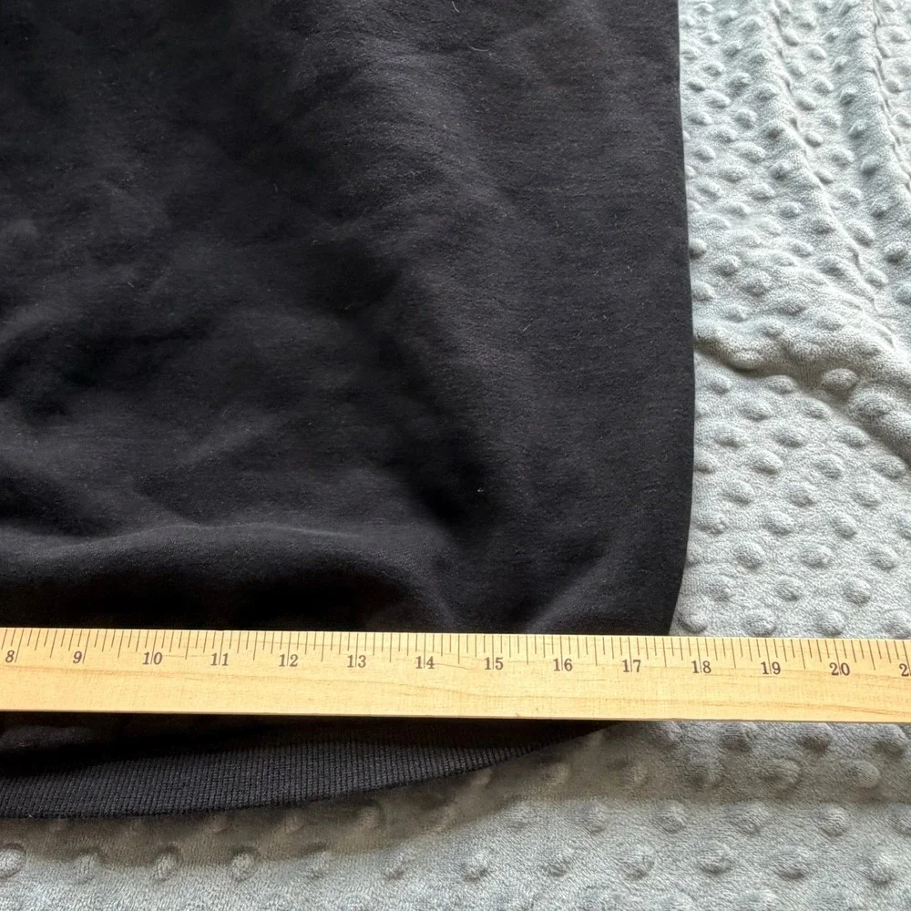Comfrt Dog Hoodie Black Fleece Sweatshirt Leash Hole Pet Sweater 7XL